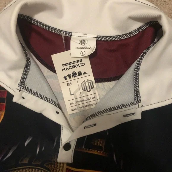 Porsche red and black collared polo shirt - Picture 3 of 5